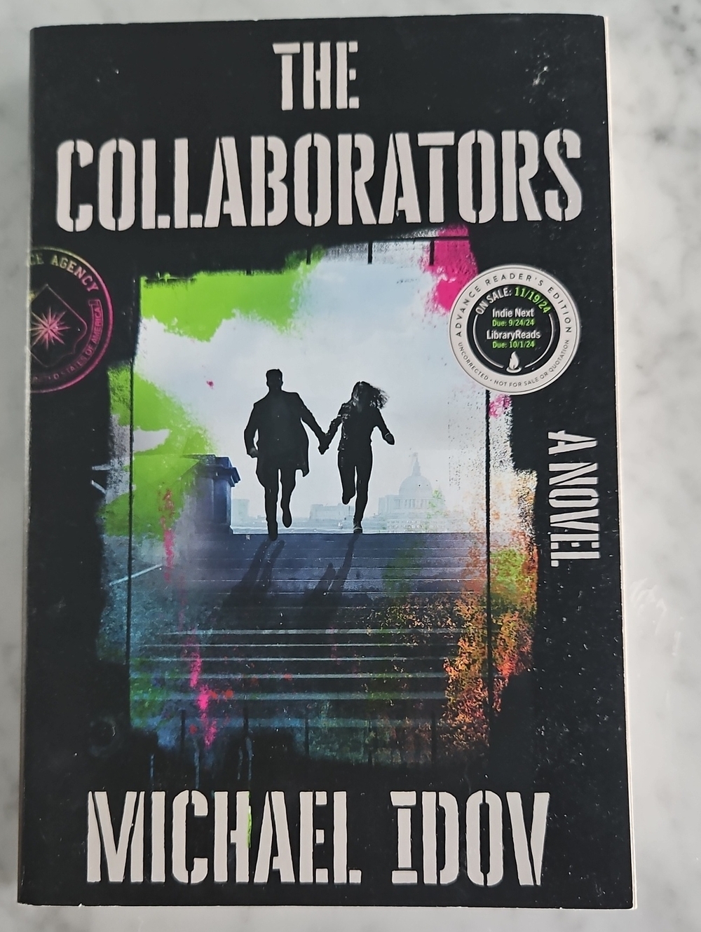 The Collaborators by Michael Idov - Black Cover with Neon Accents